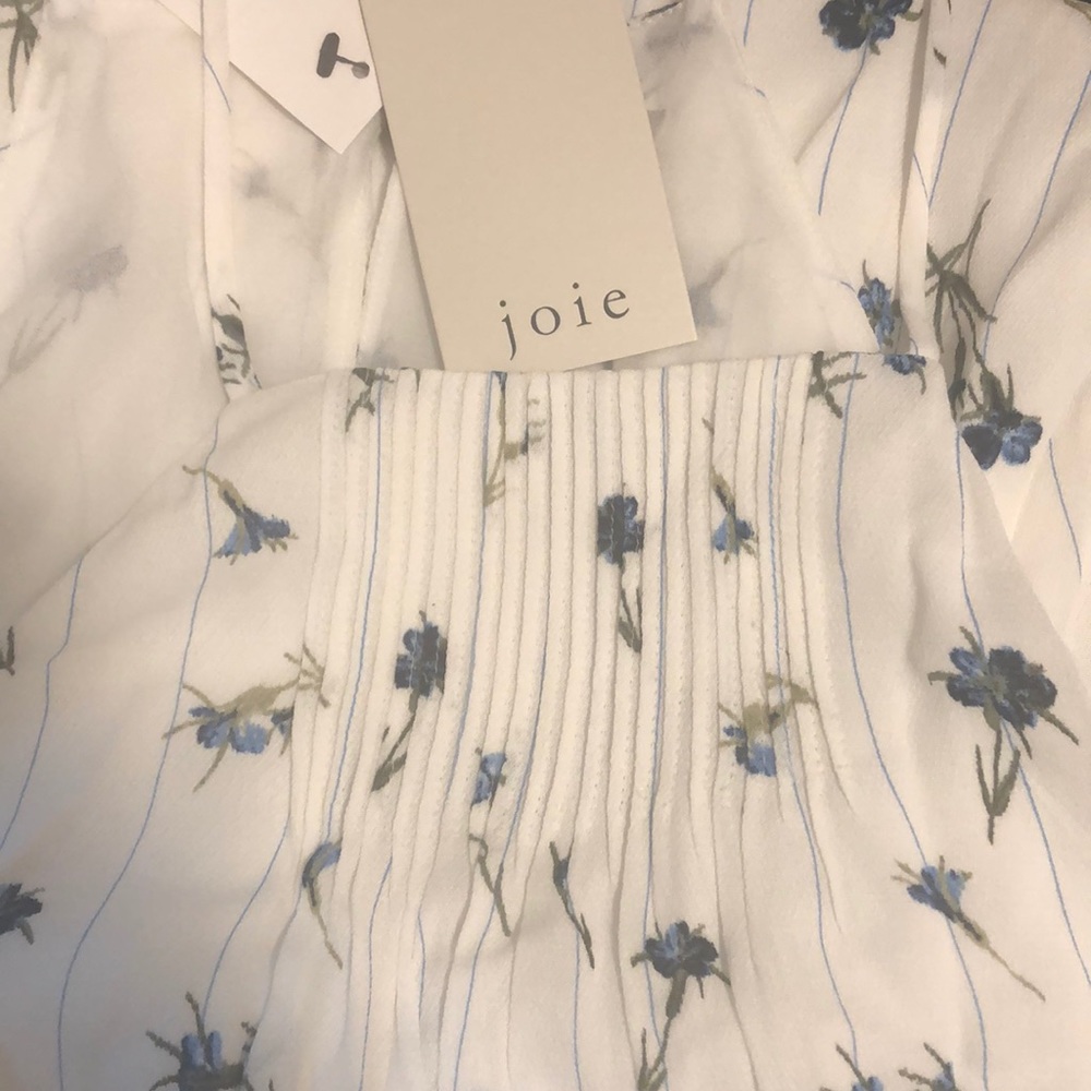 Joie Lamberta Halter Floral Ruffle High-Low Dress - Picture 11 of 16